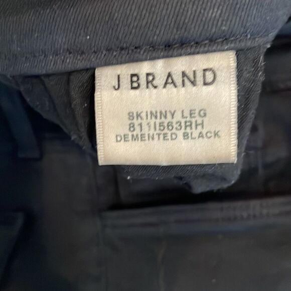 J Brand Alana High Rise Crop Jeans Demented Black - Picture 6 of 13